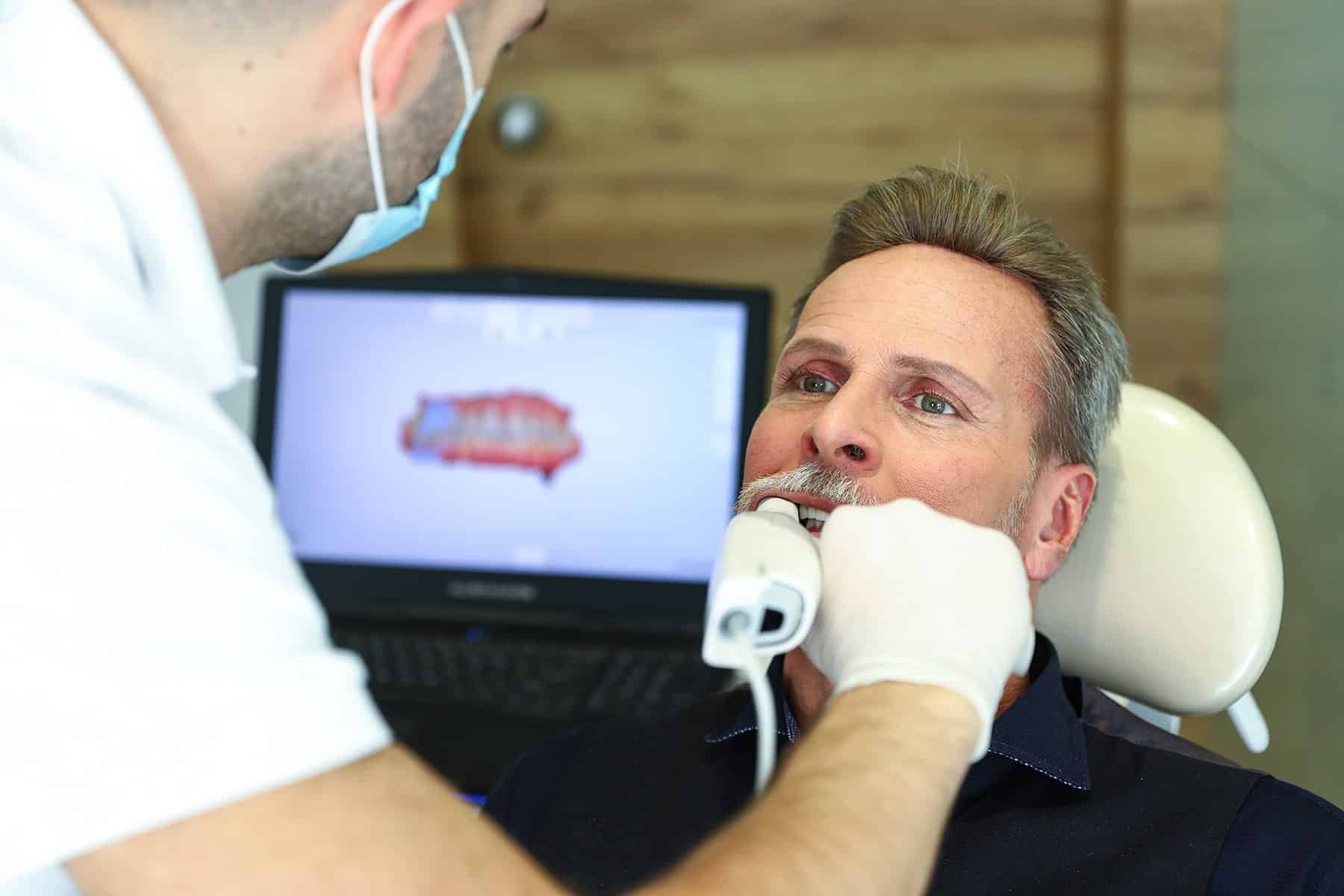 Man getting endodontic x-rays in Pooler, GA